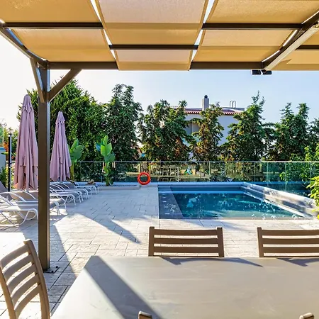Chris And Stratos With Private Ecologic Pool And Kid's Playground!