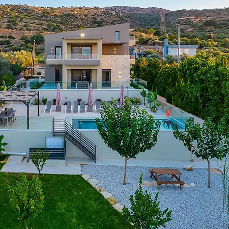 Villa Chris And Stratos With Private Ecologic Pool And Kid's Playground! *