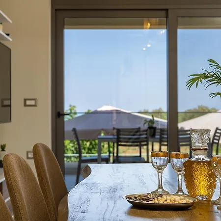 Chris And Stratos With Private Ecologic Pool And Kid's Playground! 别墅 Mourniaí